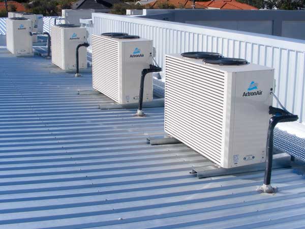 Commercial air conditioning system by Actron Air on the rooftop in Melbourne