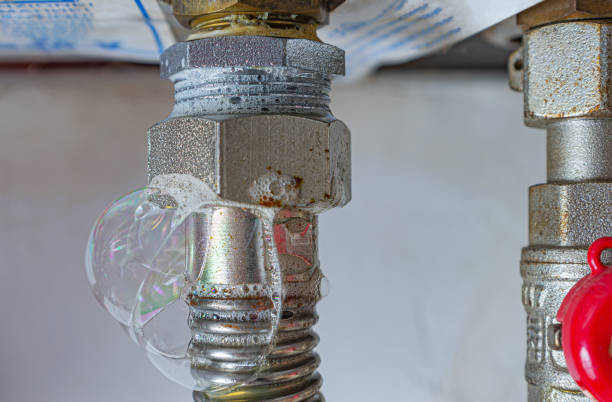 Gas leak from a gas heater in a home