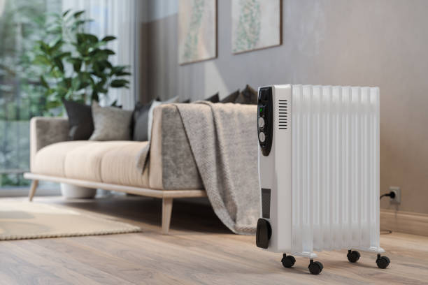 Space heater in a lounge