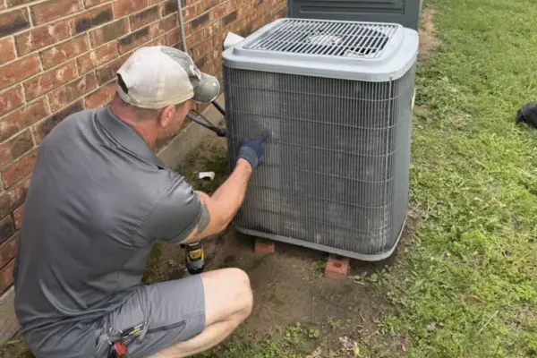 Surrey air technician providing air conditioning spare parts