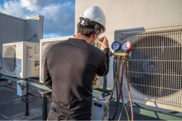 Surrey air technician providing heating spare parts