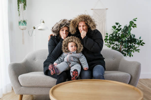 family freezing because air conditioner’s heat mode not working