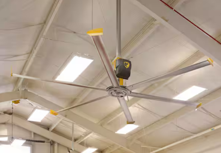 Big Ass Fan in industrial setting